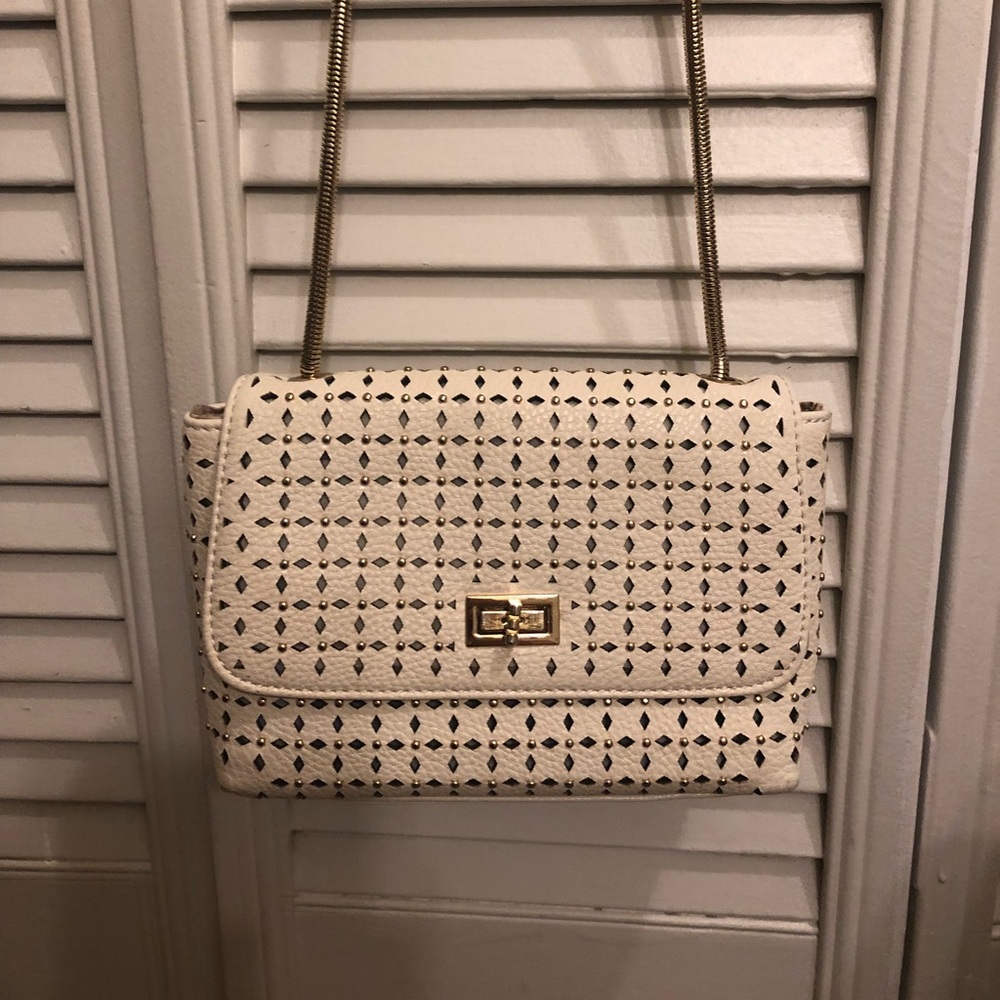 Gold and Ivory Charming Charlie’s Crossbody